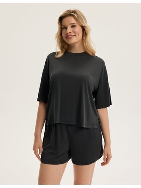 Esotiq Esotiq Bluzka 43916 Szary Regular Fit