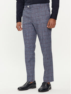 BOSS Boss Hlače iz tkanine C-Genius-242 50517103 Modra Slim Fit