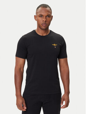 Aeronautica Militare Aeronautica Militare T-shirt 252TS1580UJ00372 Crna Regular Fit
