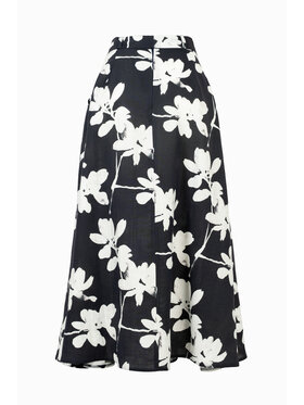 CLICK CLICK Spódnica midi 50-724 Czarny Classic Fit