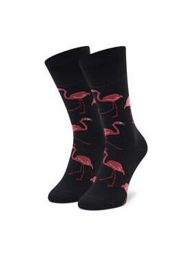 Todo Socks Todo Socks Șosete Înalte Unisex Flamingo Lover Negru