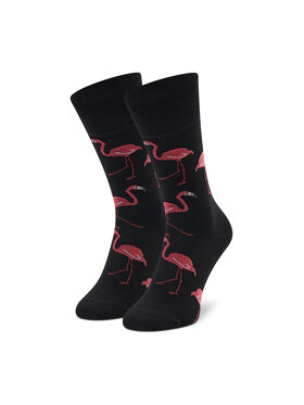 Todo Socks Todo Socks Visoke unisex čarape Flamingo Lover Crna