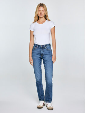 BIG STAR BIG STAR Jeansy CHARLOTTE Granatowy Straight Leg