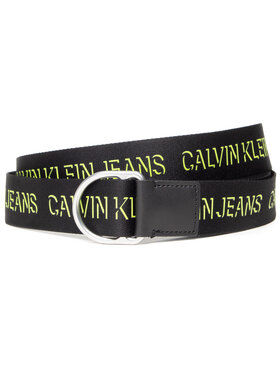 Calvin Klein Jeans Calvin Klein Jeans Ceinture femme Slider D-Ring Webbing Belt 38Mm K50K507245 Noir