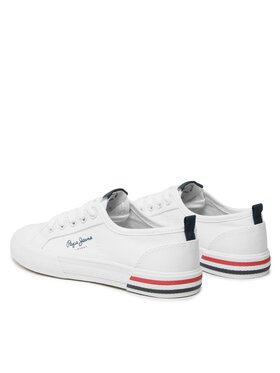 Pepe Jeans Tenis Superge Brady Basic Boy PBS30549 Bela