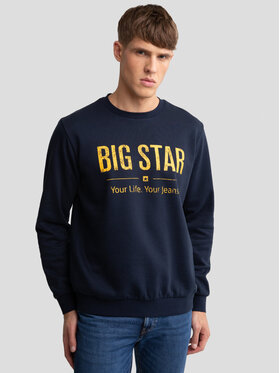 BIG STAR BIG STAR Bluza SETOR_403_170 Granatowy Basic Fit