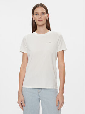Tommy Hilfiger Tommy Hilfiger T-shirt 1985 WW0WW37877 Bijela Regular Fit