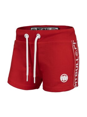 PITBULL PITBULL Szorty Szorty Czerwony Regular Fit