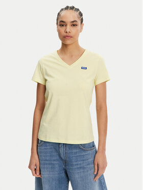 HUGO HUGO Футболка Classic 50513667 Жовтий Slim Fit