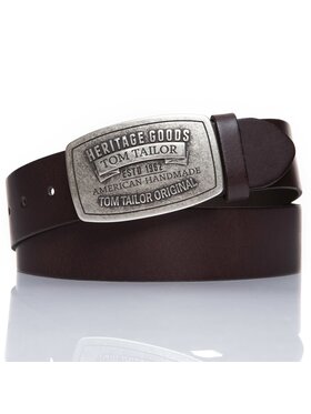 Tom Tailor Tom Tailor Pasek Męski TOM TAILOR Brązowy