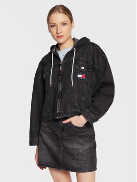 Tommy Jeans Tommy Jeans Джинсова куртка DW0DW14803 Чорний Oversize