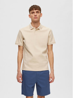 Selected Homme Selected Homme Polo 16088575 Bež Regular Fit