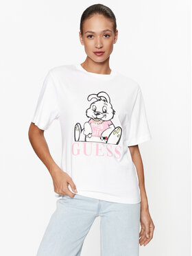 Guess Guess T-Shirt W3BI68 I3Z14 Λευκό Regular Fit