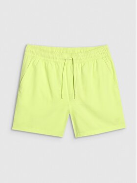 4F 4F Szorty plażowe 4FWSS25UBDSM134-45S Zielony Regular Fit