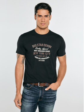 BIG STAR BIG STAR T-Shirt NEVISSER Czarny Basic Fit