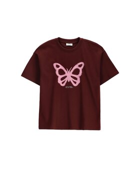 Coccodrillo Coccodrillo T-Shirt ZC6143202FGJ-017 Bordowy Regular Fit