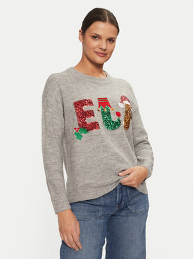 Brave Soul Brave Soul Sweater LKX-230ELF Szürke Regular Fit