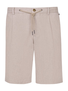 Bugatti Bugatti Pantaloncini di tessuto 1949-76419C Écru Regular Fit