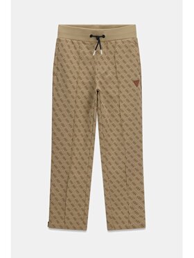 Guess Kids Guess Kids Spodnie materiałowe 184851 Beżowy Regular Fit