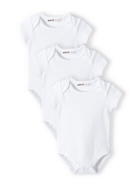 MINOTI MINOTI Komplet 3 par body dziecięcych 13babybasic 2 Biały Regular Fit