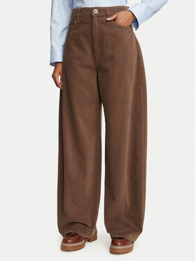 Weekend Max Mara Weekend Max Mara Текстилни панталони Ordine 2625136072 Кафяв Regular Fit