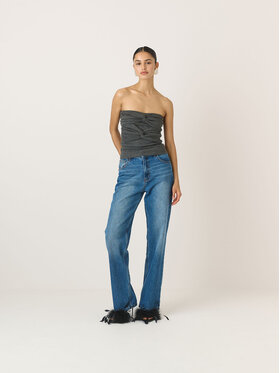 La Mania La Mania Top LANA Szary Classic Fit