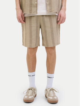 Jack & Jones Шорти з тканини Jaiden 12274758 Бежевий Relaxed Fit