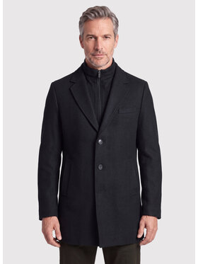 Pako Lorente Pako Lorente Płaszcz zimowy P26WF-7X-017 Czarny Straight Fit