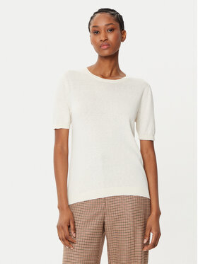 Weekend Max Mara Weekend Max Mara Sweter Zibetto 2515361041 Écru Regular Fit