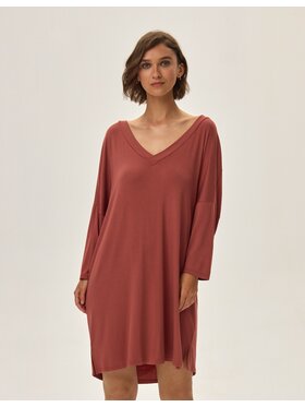 Esotiq Esotiq Koszula nocna 42092 Brązowy Regular Fit