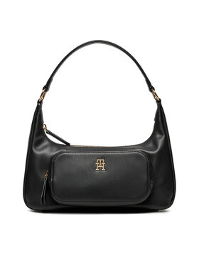 Tommy Hilfiger Tommy Hilfiger Käekott Soft Utility Shoulder Bag Pu AW0AW16711 Must