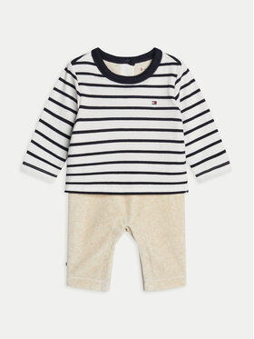 Tommy Hilfiger Tommy Hilfiger Bērnu komplekts Nautical Stripe Mixed 1 Piece KN0KN01938 Balts Regular Fit