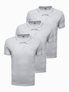 Ombre Ombre Polokošile Z28 Šedá Regular Fit