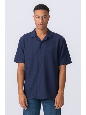 TeeShoppen TeeShoppen Koszula 'Basic Collection' Granatowy Regular Fit