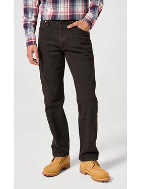Wrangler Wrangler Jeansy 13MWZ Men's Western Zipper Czarny Basic Fit