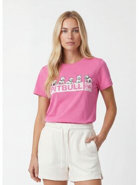 PITBULL PITBULL T-Shirt SOFTBITE Różowy Regular Fit