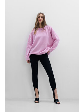 Fobya Fobya Sweter F2115 Różowy Basic Fit