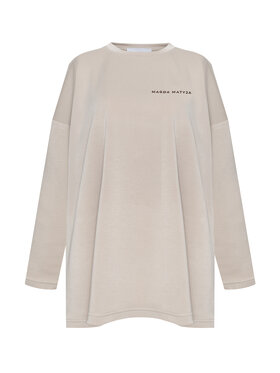 Magda Matyja Magda Matyja Bluzka JETLAG LONGSLEEVE BEIGE Beżowy Oversize