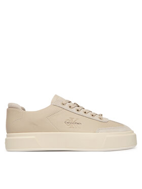 Calvin Klein Calvin Klein Sneakersy Basket Cups Lup Wt Lth Su HW0HW02984 Beżowy