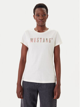 Mustang Mustang Póló Loa 1016146 Ekru Slim Fit