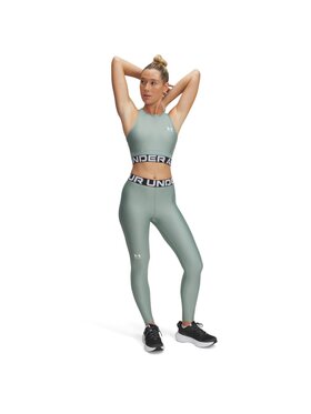 Under Armour Under Armour Legginsy 1383559-348 Zielony Regular Fit