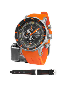 Vostok Europe Vostok Europe Zegarek YM86-620A506S Pomarańczowy
