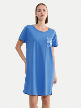 Triumph Triumph Nočna srajca 10225066 Modra Regular Fit
