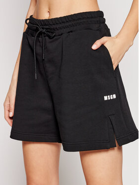 MSGM MSGM Sporta šorti 3041MDB60 217299 Melns Regular Fit