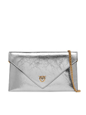 PINKO PINKO Τσάντα Flat Purse Mini AI 25-26 PCPL 105347 A2OT Ασημί