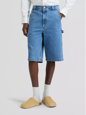 Lee Lee Szorty jeansowe WORKWEAR Niebieski Regular Fit