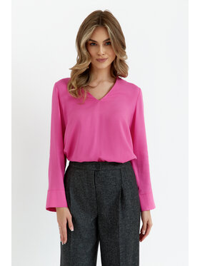 Stylove Stylove Bluzka S391 Różowy Curvy Fit