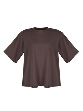 OPRA OPRA T-Shirt OP-TSHIRT-MOCCA Brązowy Regular Fit