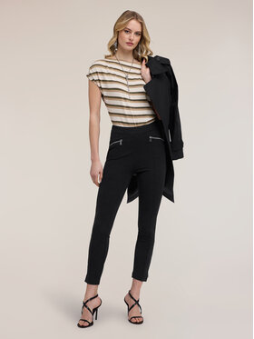 Motivi Motivi Spodnie materiałowe P00FQ004563N033 Czarny Slim Fit
