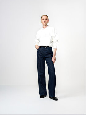 La Mania La Mania Jeansy MILLIE Tmavomodrá Basic Fit